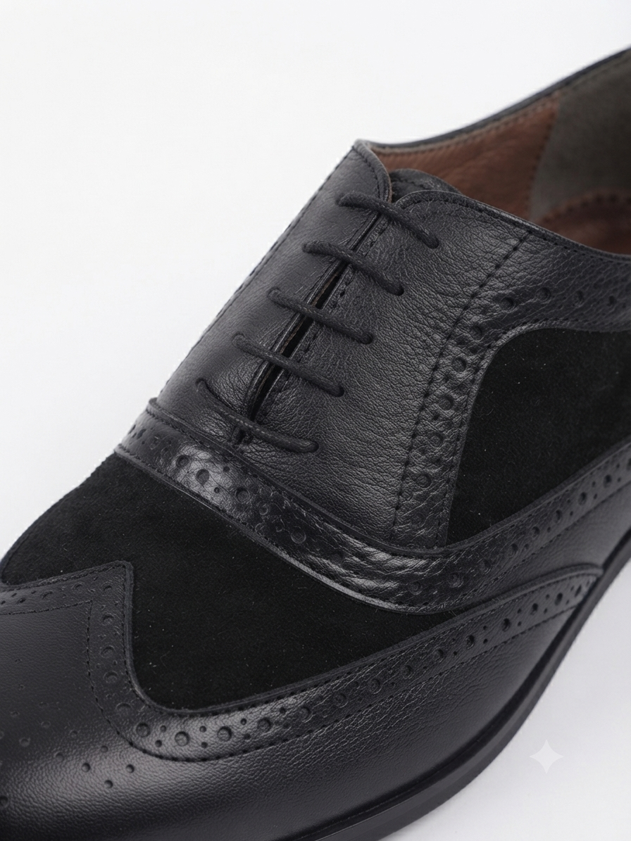 Classic Wingtip Oxford Shoes for Men | Premium Leather Dress Shoes | Tarazi
