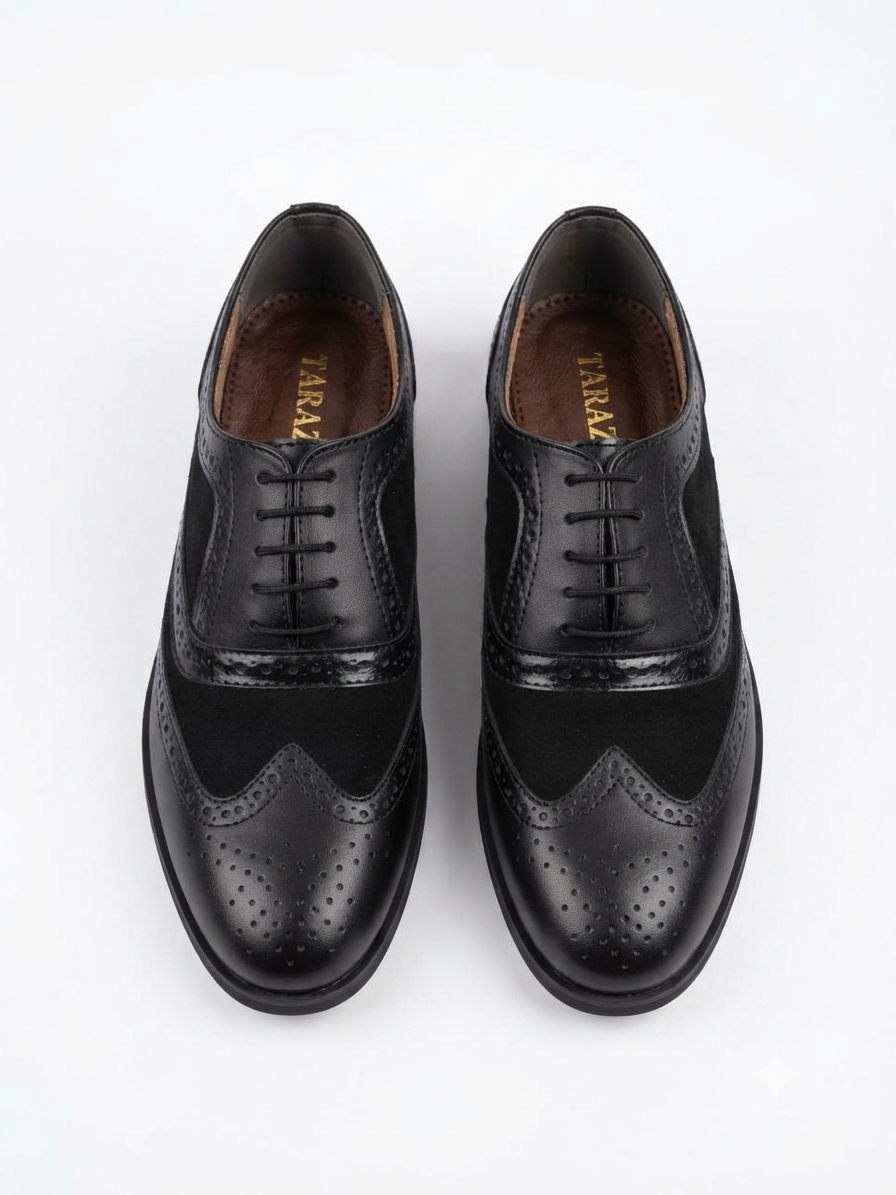 Classic Wingtip Oxford Shoes for Men | Premium Leather Dress Shoes | Tarazi