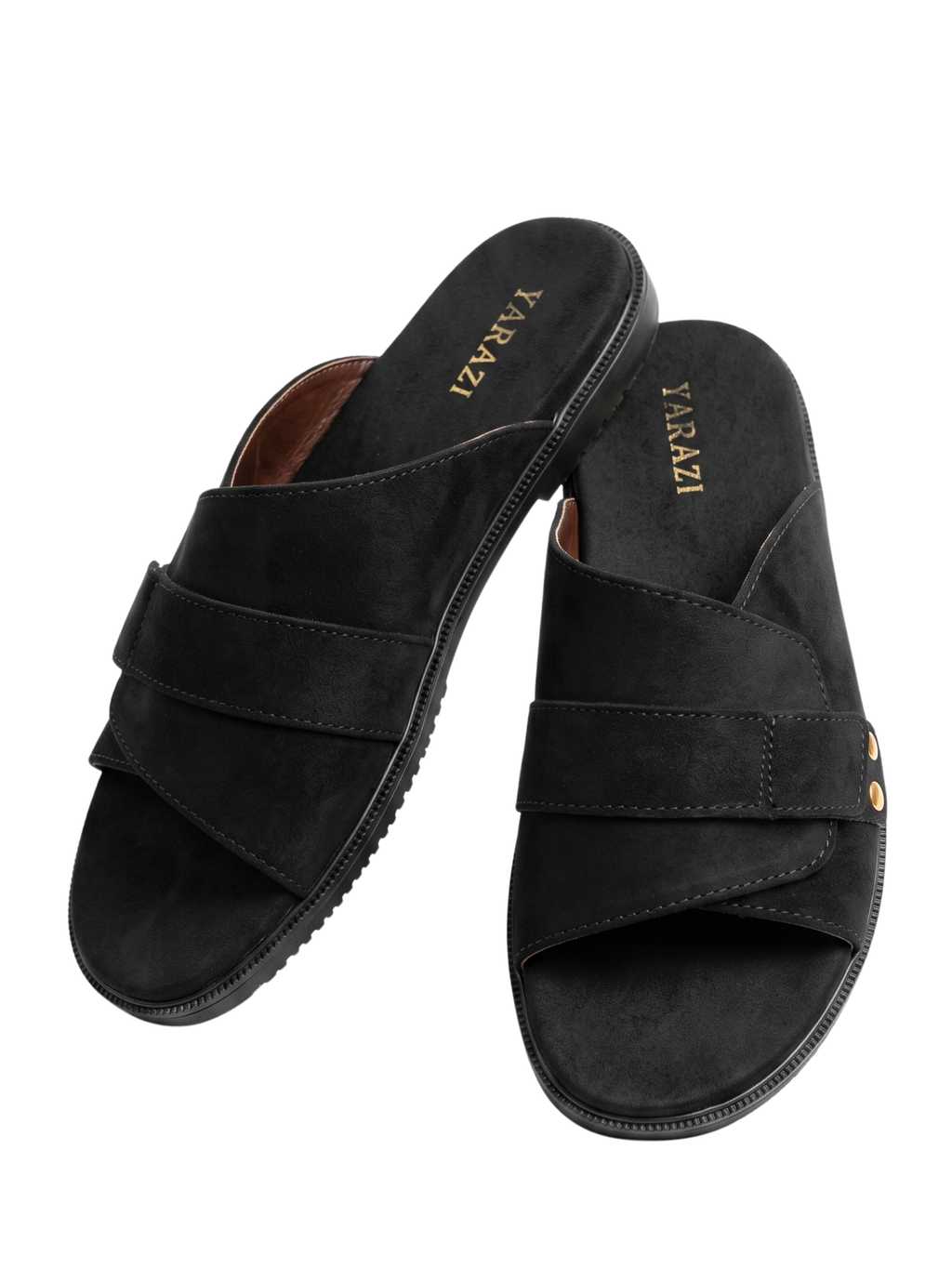 TARAZI DRIOD SLIPPER – Premium Black Men's Slippers in Pakistan