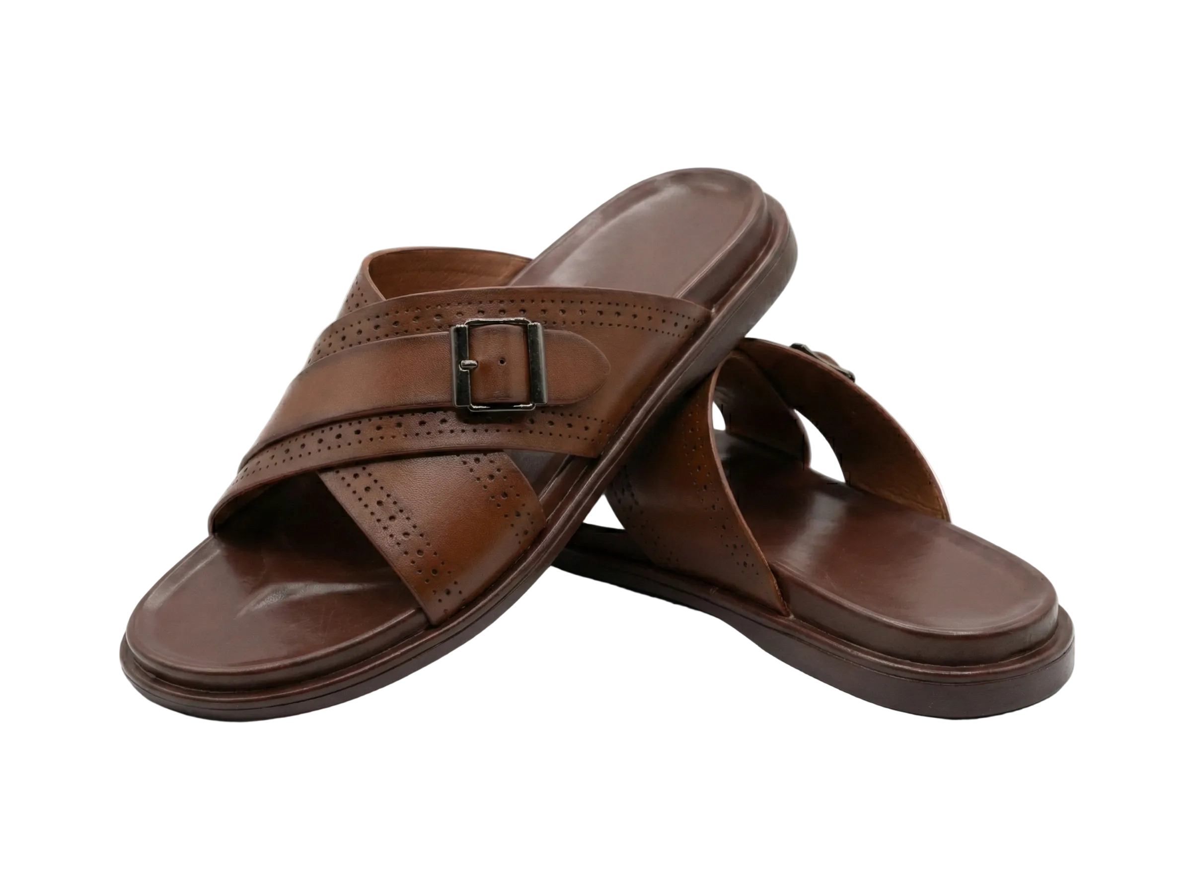 MENS - LEATHER SLIPPER
