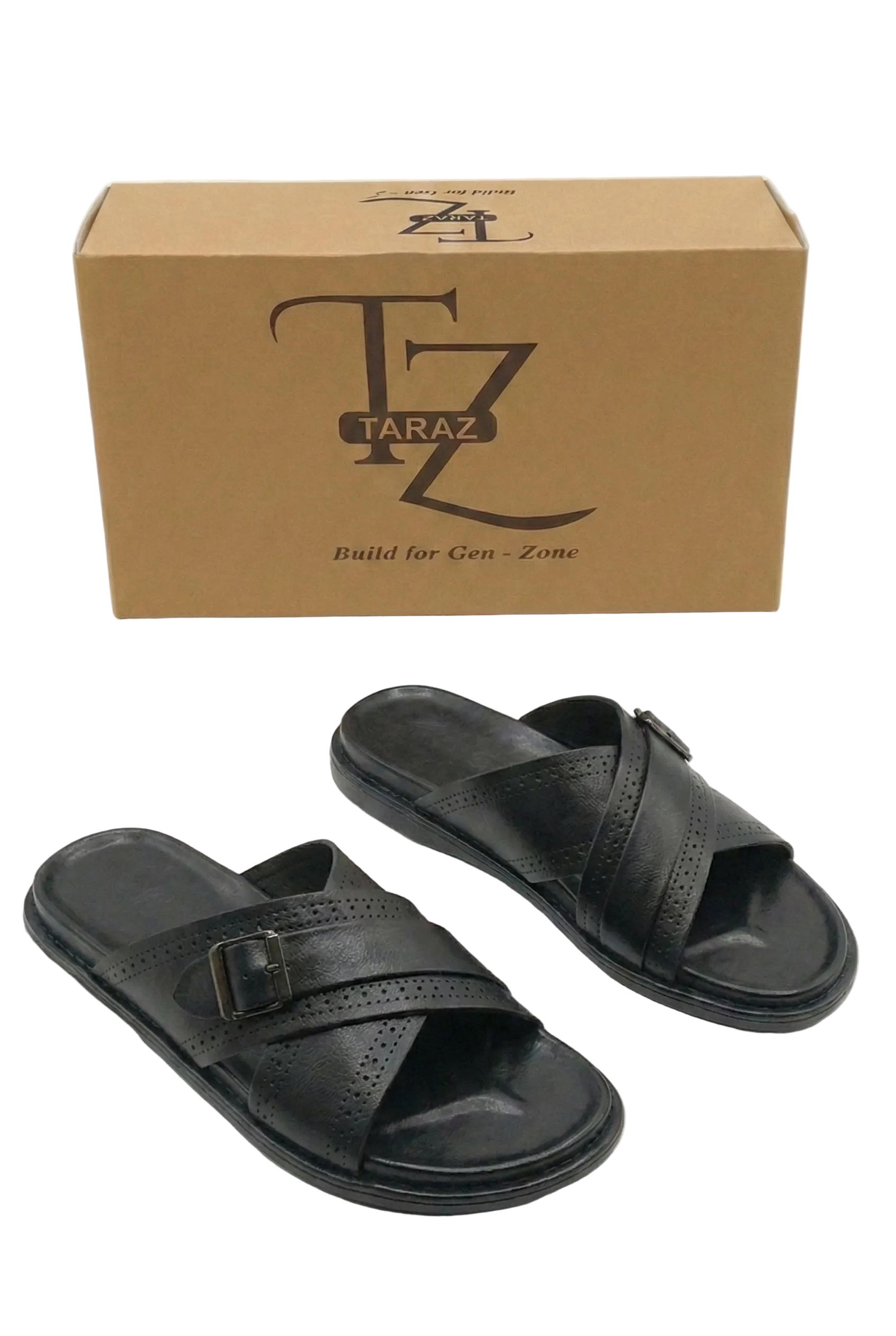 MENS - LEATHER SLIPPER