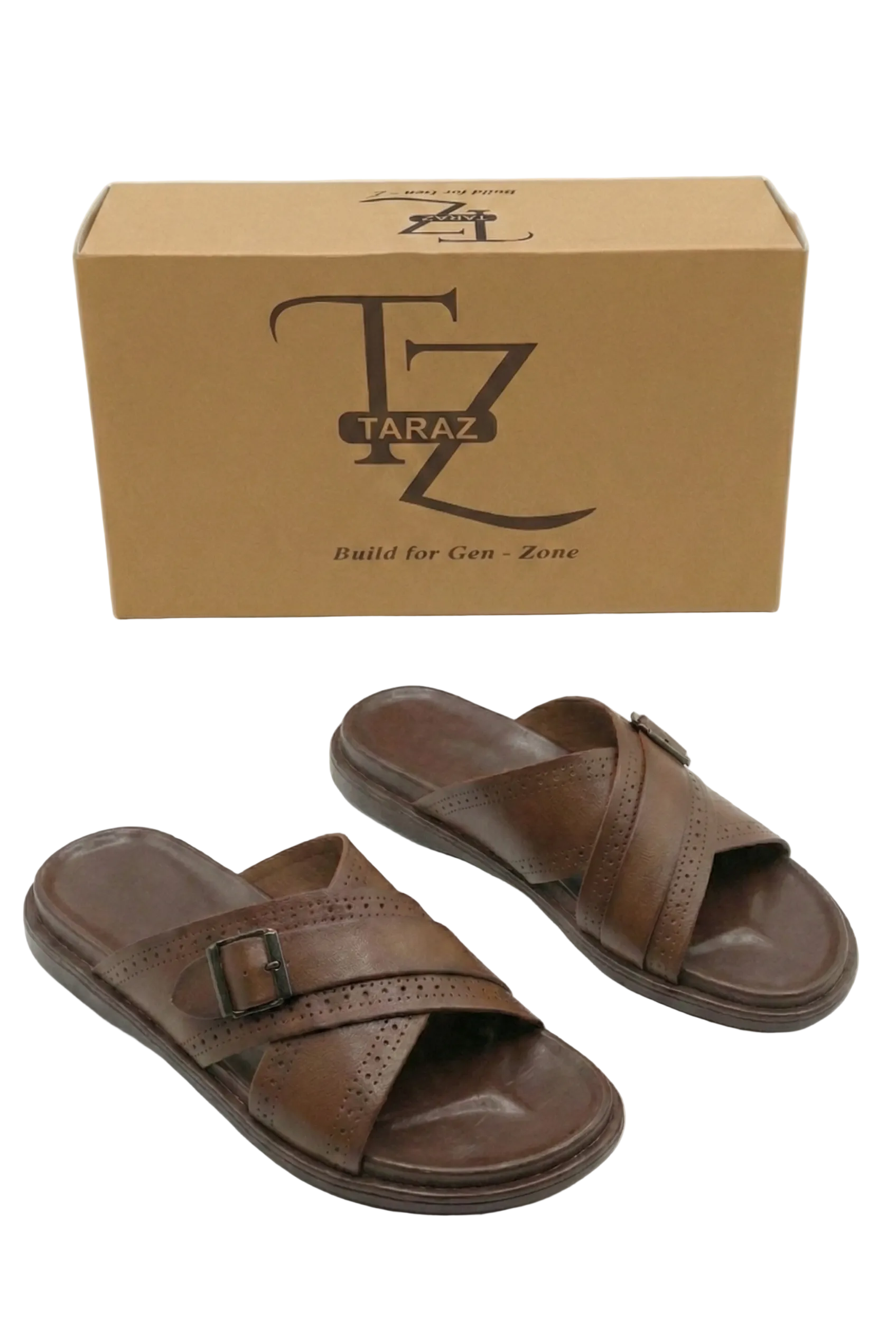 MENS - LEATHER SLIPPER