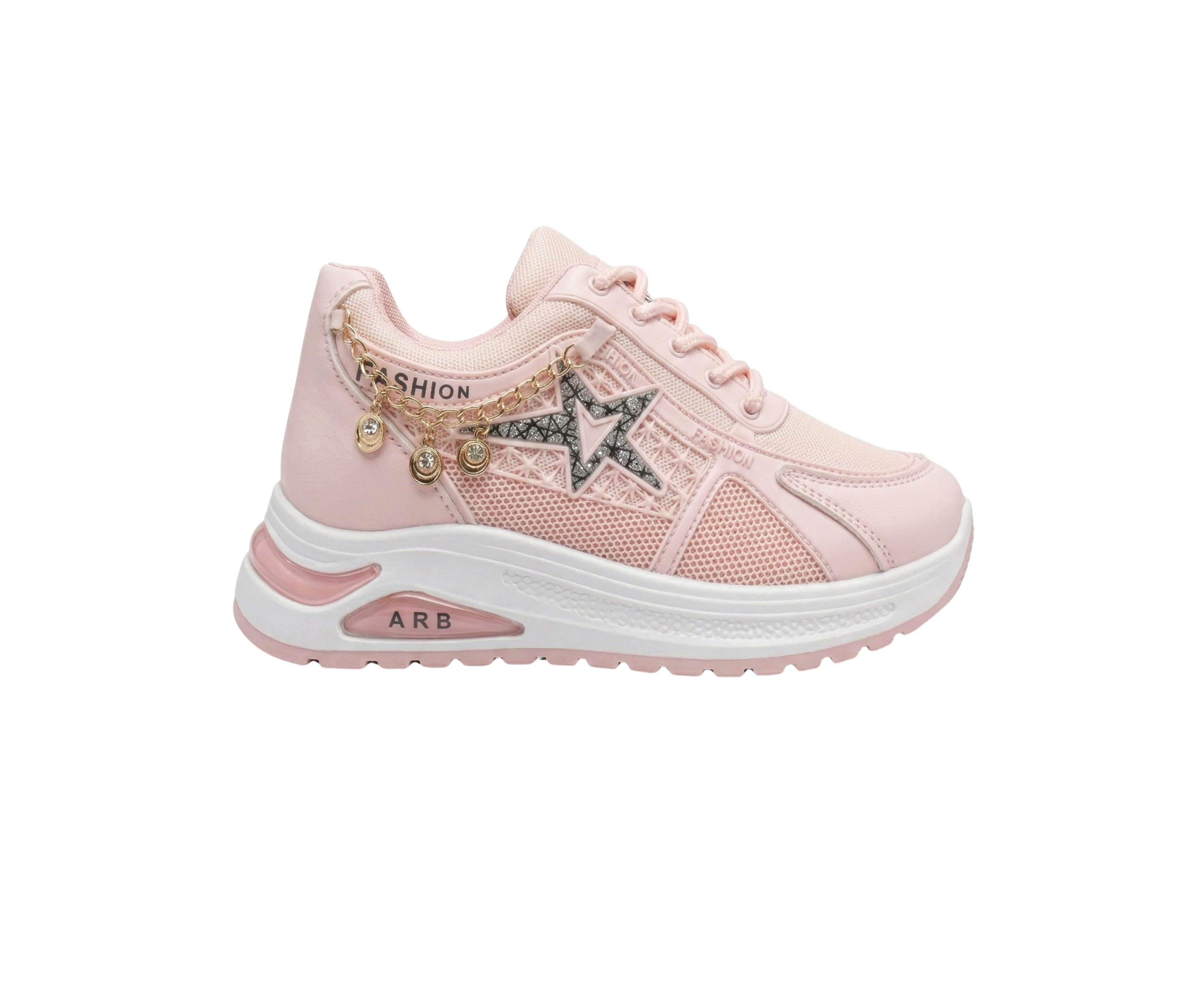 Pink Fashion Sneaker with Chain for women