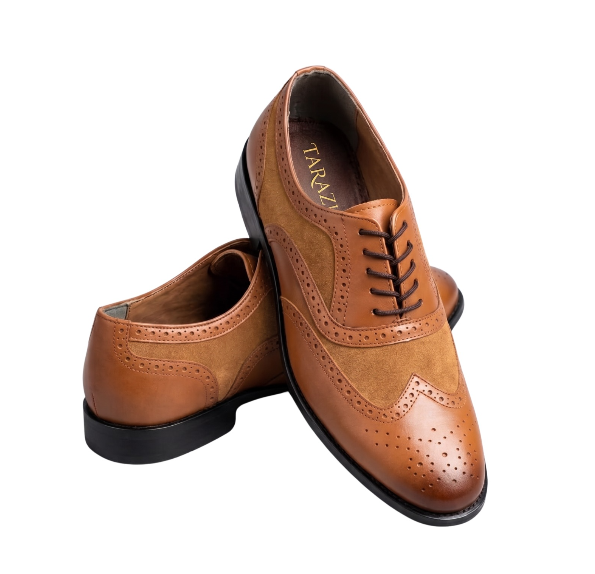 Classic Wingtip Oxford Shoes for Men | Premium Leather Dress Shoes | Tarazi