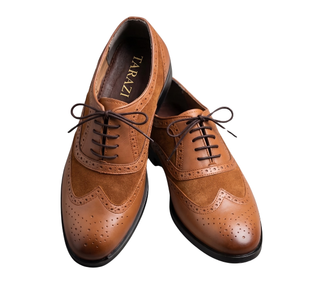 Classic Wingtip Oxford Shoes for Men | Premium Leather Dress Shoes | Tarazi